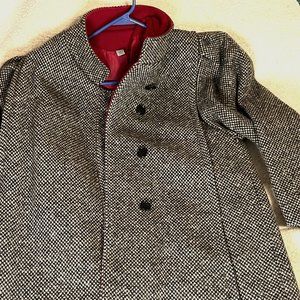 Vintage 60's Wool Tweed Winter Coat